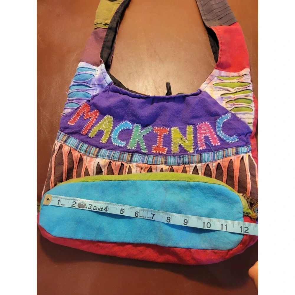 Mackinac Multicolor Hippie Boho Slouch Hobo Sling Nepal Cross‎ Body Shoulder Bag